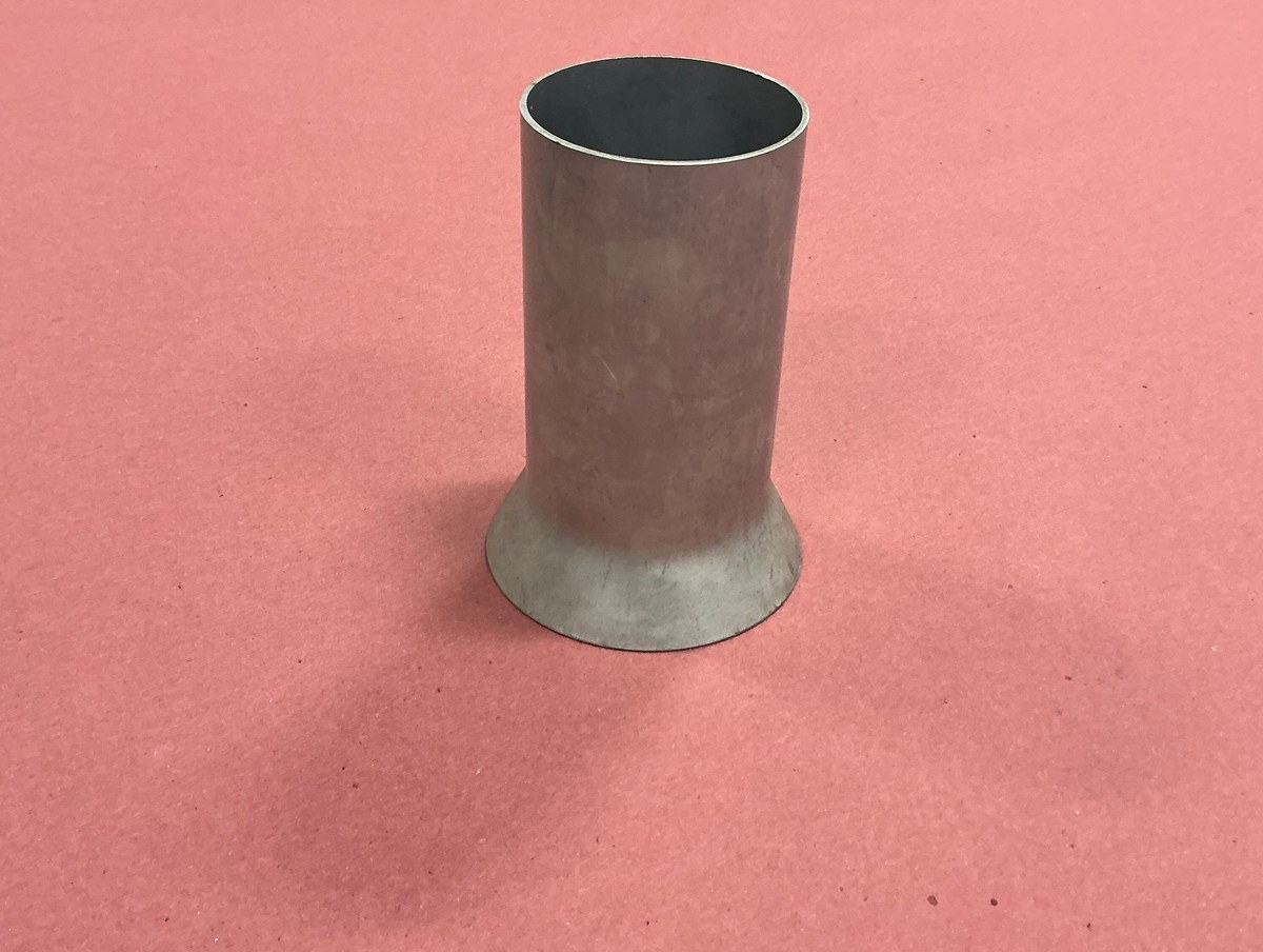Flared tube end forming