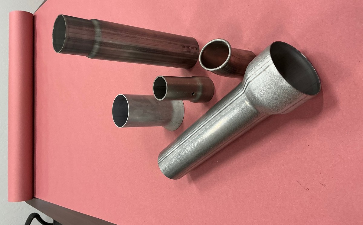 Aluminized steel tube components
