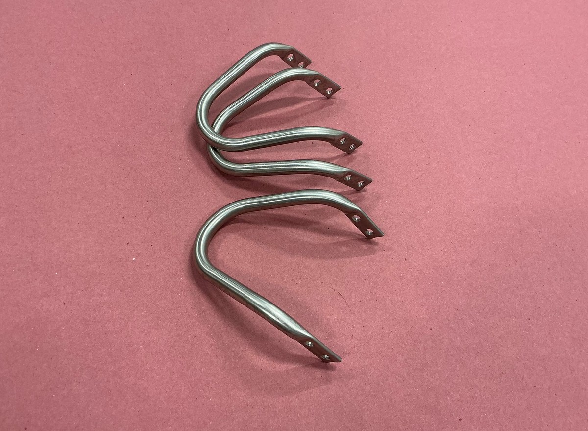 Titanium bent tube hook components