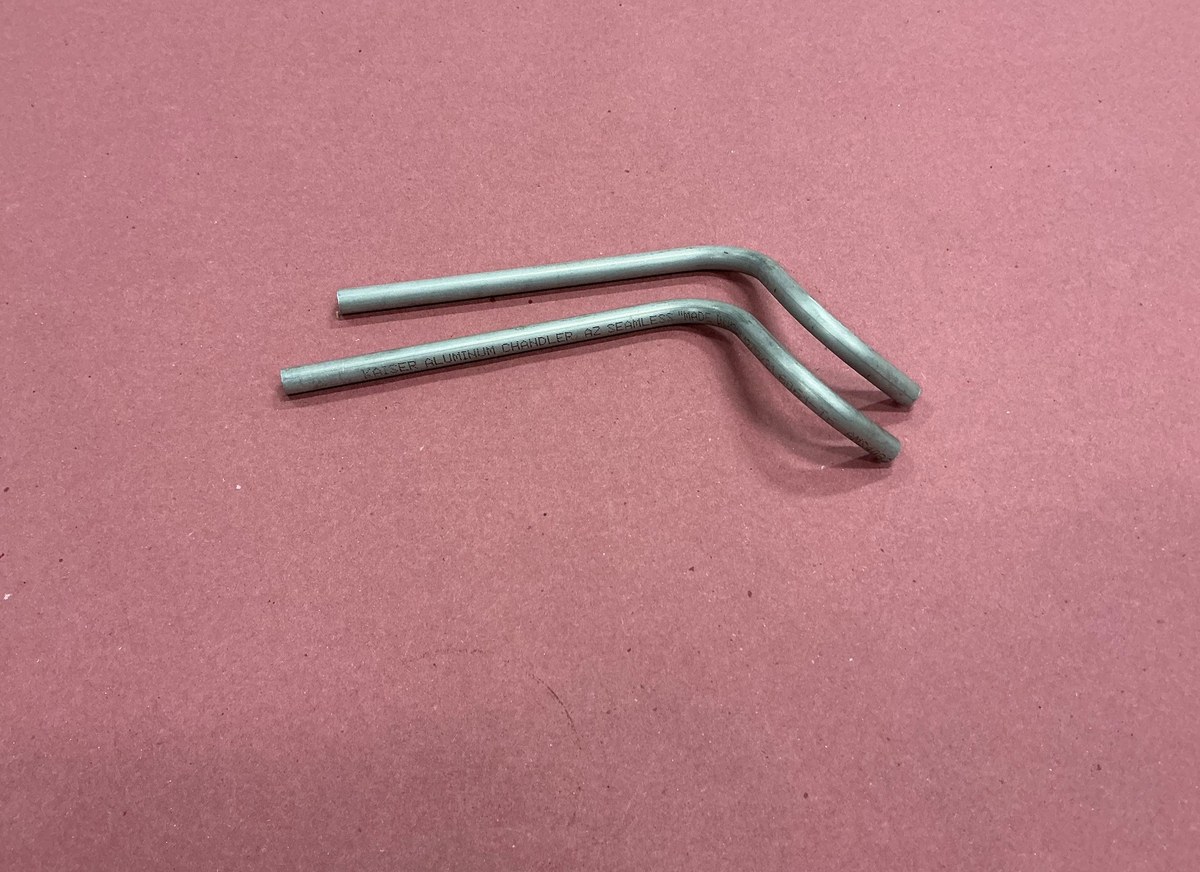 Aluminum small-diameter bent tubes