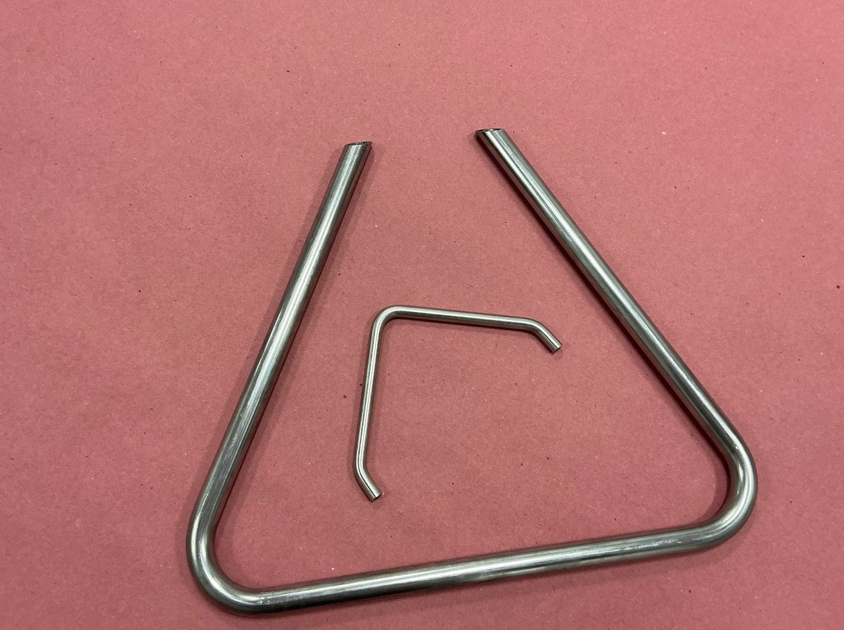 Stainless steel triangle frame with bracket