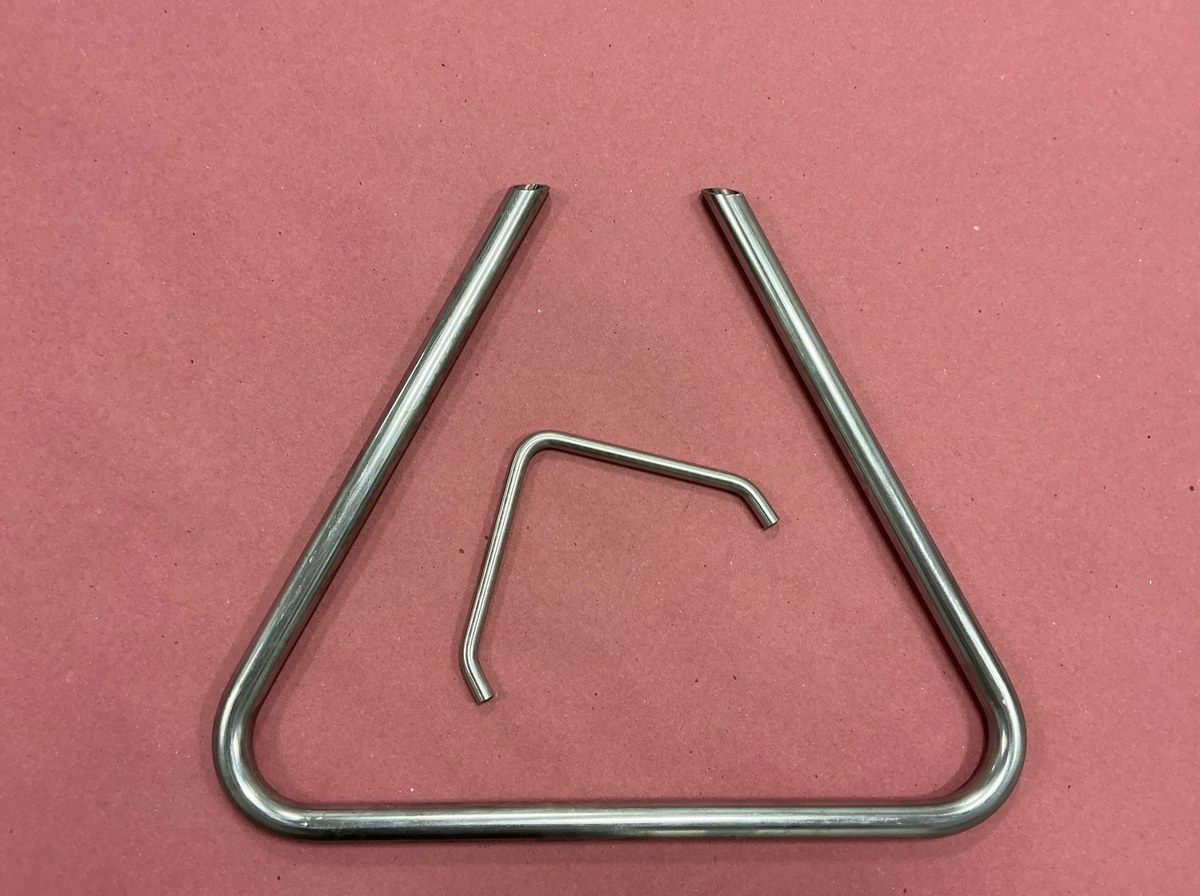 Stainless steel triangle frame assembly